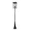Z-Lite Seoul 4 Light Outdoor Post Mounted Fixture, Black & Clear 571PHXXLR-564P-BK - alternate 1